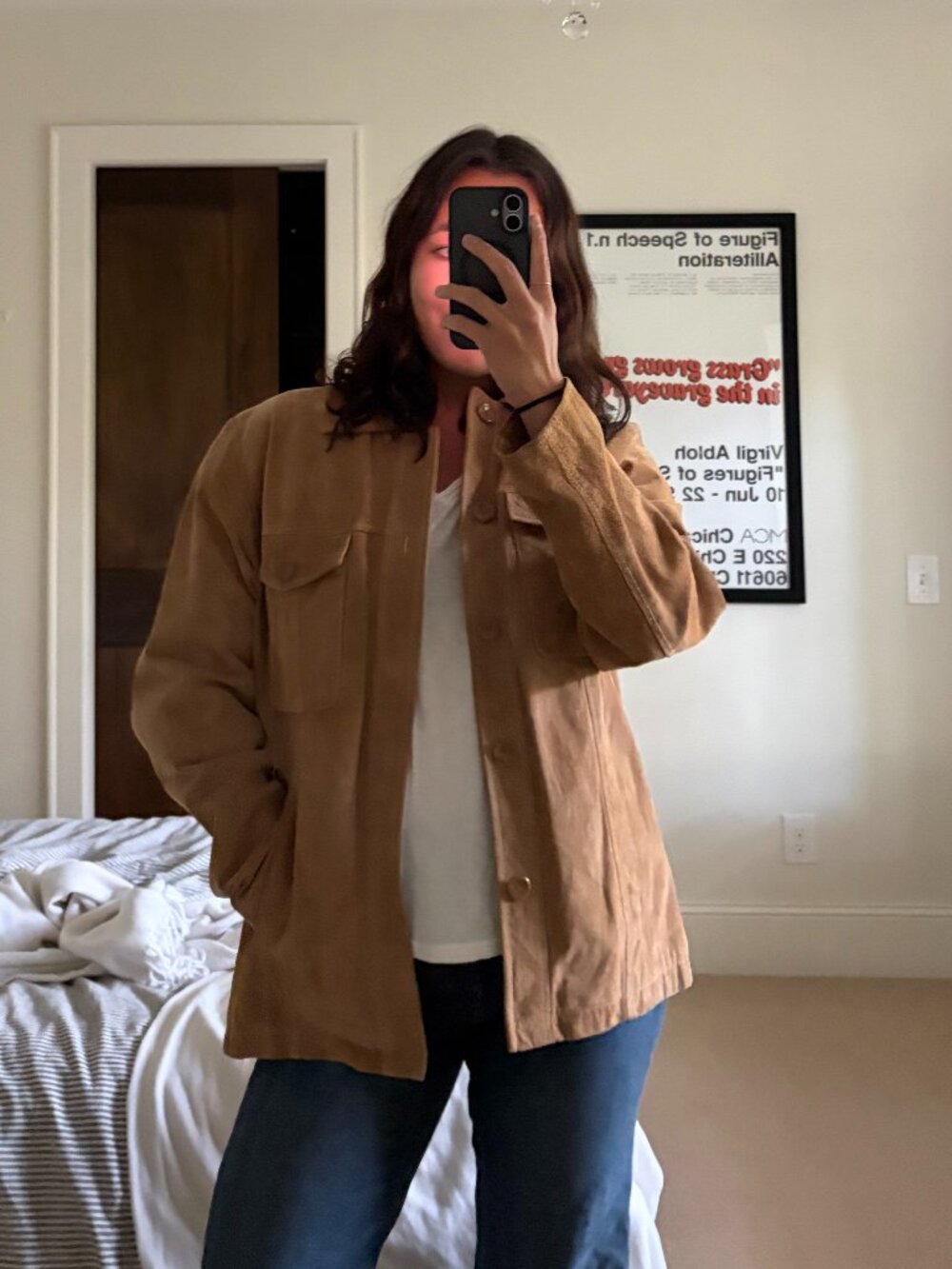 Wilson Leather Suede Leather Jacket Size M